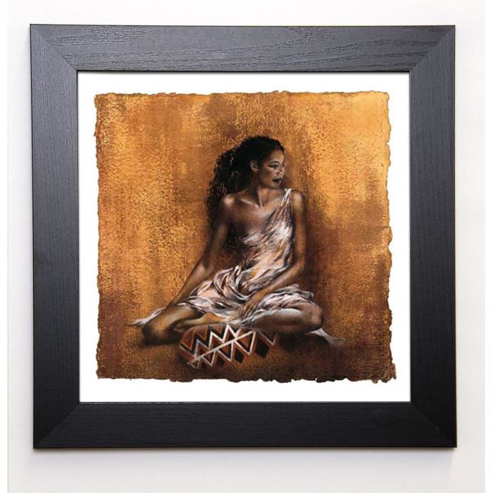 MOGADOR Image encadrée Ebony II 37x37 cm Marron