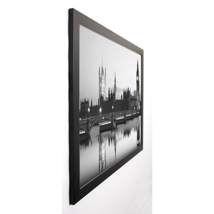 MONOCHROME GALLERY Image encadrée Big Ben &House of Parliament 67x87 cm Gris