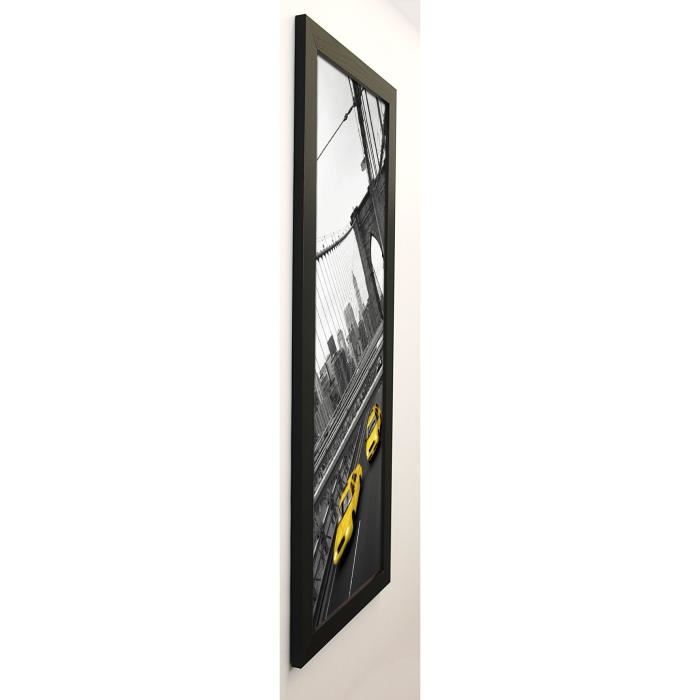 MONRO Image encadrée Two Yellow Cabs 40x102 cm Gris