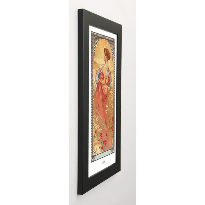 MUCHA Image encadrée Eté, 1900 29,7x57 cm Multicolore