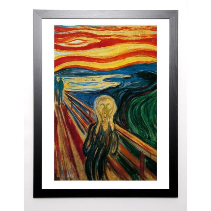 MUNCH Image encadrée The Scream 67x87 cm Multicolore