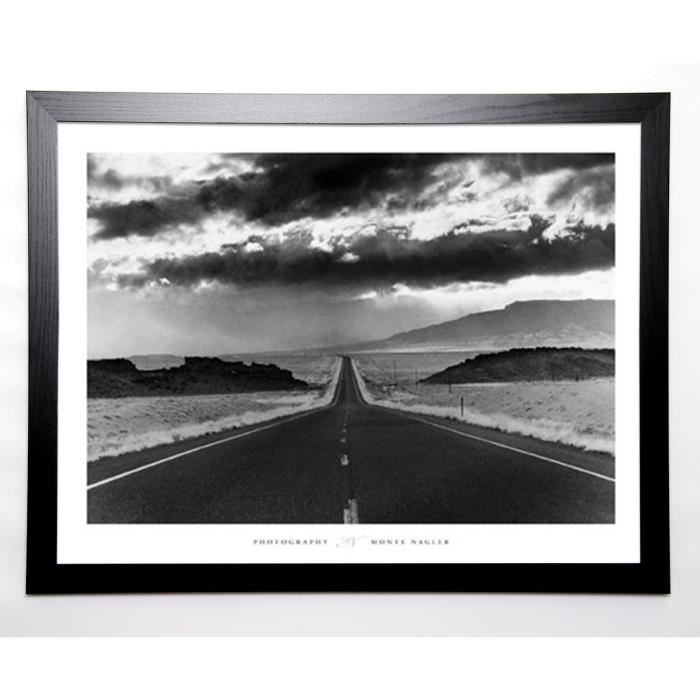 NAGLER Image encadrée Highway 33, Shiprock 67x87 cm Gris