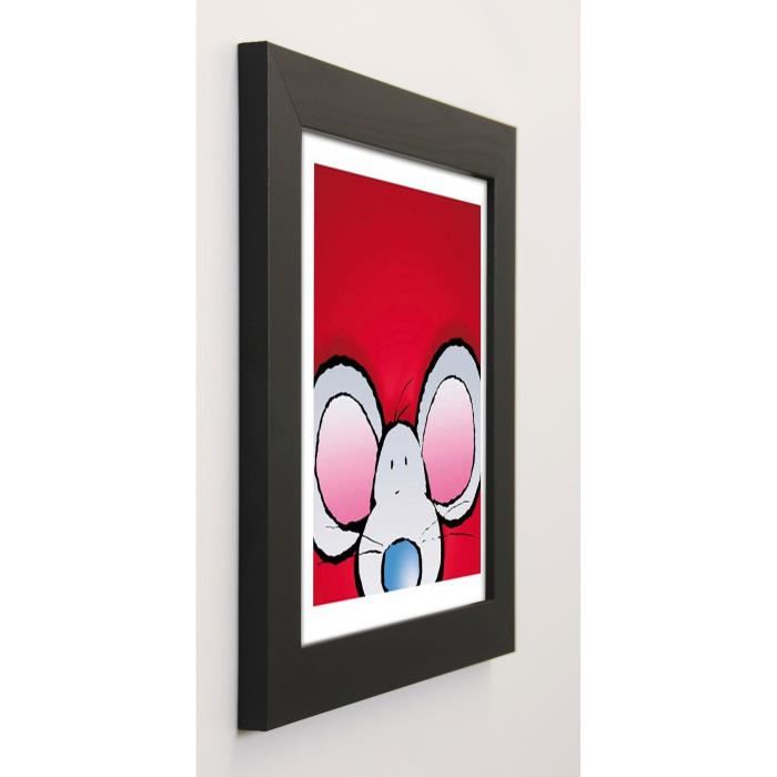 PAUL Image encadrée Mouse 37x37 cm Rouge