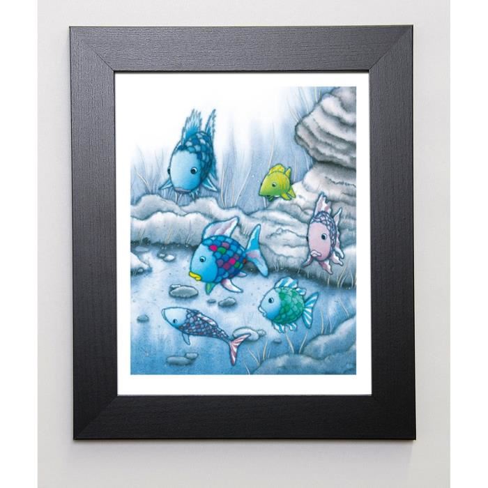 PFISTER Image encadrée The Rainbow Fish I - 47x57 cm - Multicolore