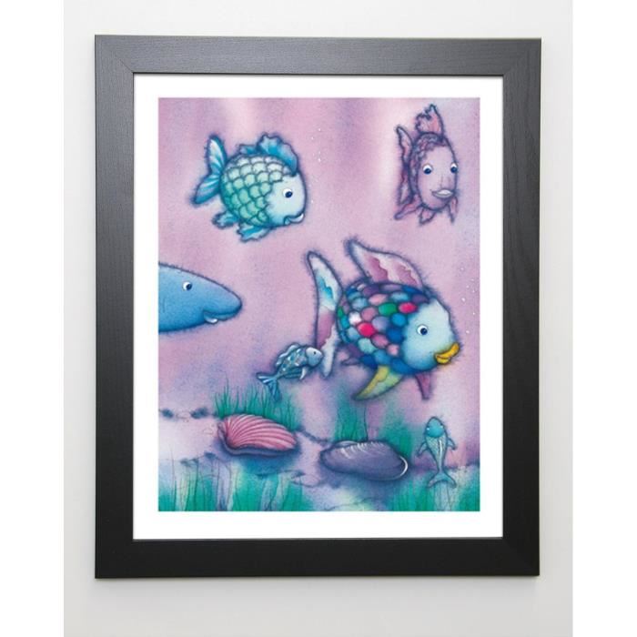 PFISTER Image encadrée The Rainbow Fish II - 47x57 cm - Violet