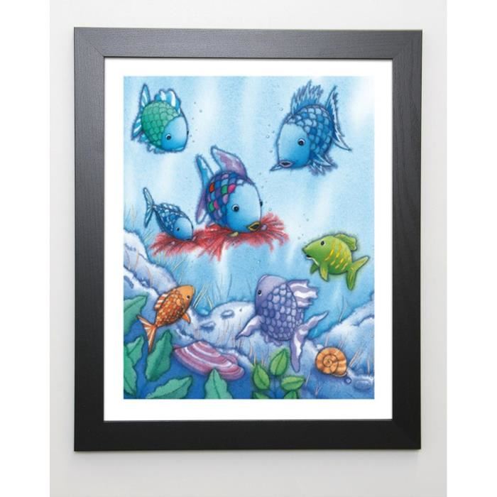 PFISTER Image encadrée The Rainbow Fish V - 47x57 cm - Multicolore