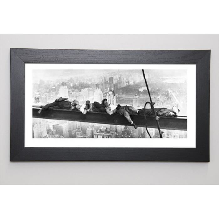 PHOTOGRAPHY COLLECTION Image encadrée Sleeping above Manhattan 29,7x57 cm Gris