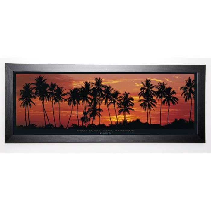 PHOTOGRAPHY COLLECTION Image encadrée Island in the Sun 40x102 cm Orange