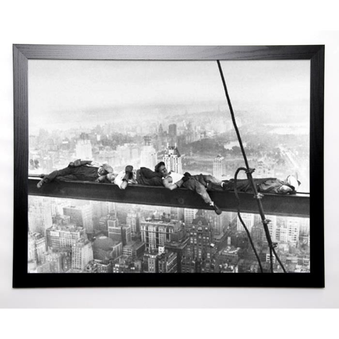 PHOTOGRAPHY COLLECTION Image encadrée Sleeping above Manhattan 67x87 cm Gris