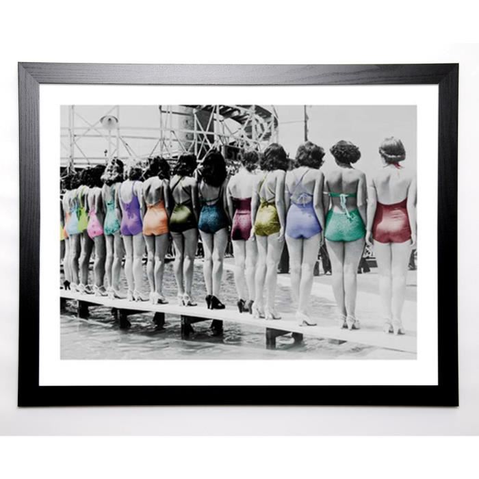 PHOTOGRAPHY COLLECTION Image encadrée Coney Island Line Up, 1935 Multicolore