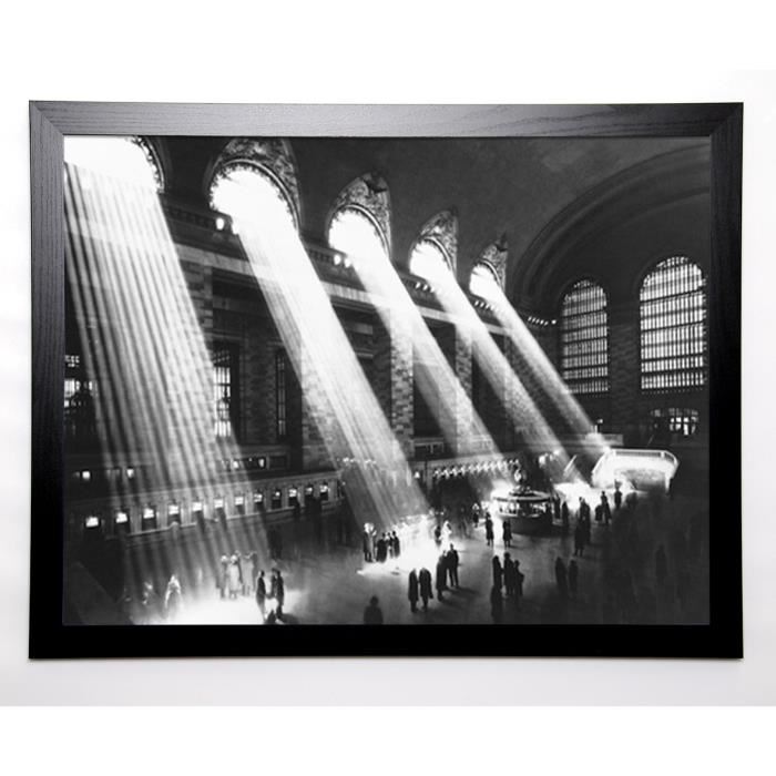 PHOTOGRAPHY COLLECTION Image encadrée Grand Central Station, 1934 67x87 cm Gris