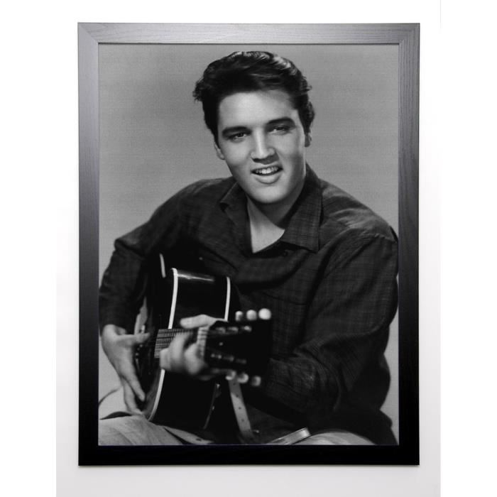 PHOTOGRAPHY COLLECTION Image encadrée Elvis Presley, Love me Tender 67x87 cm Gris