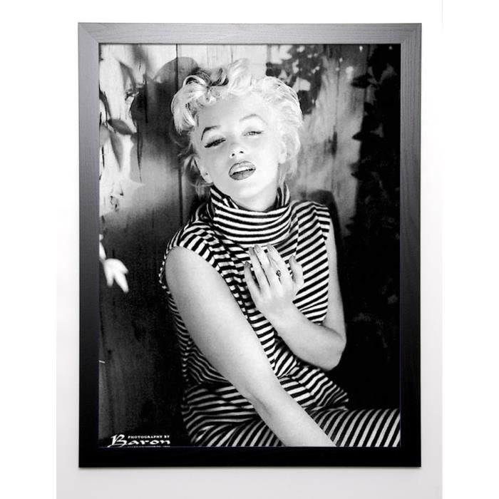 PHOTOGRAPHY COLLECTION Image encadrée Marilyn Monroe 67x87 cm Noir