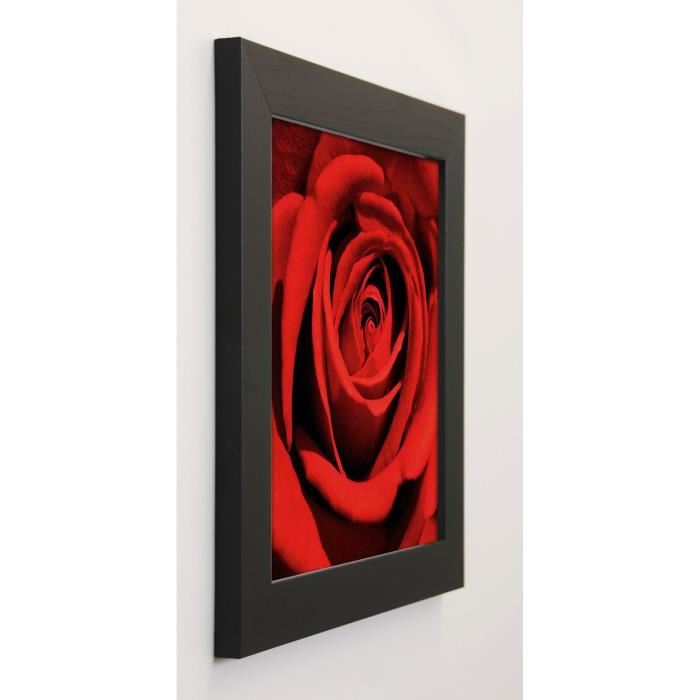 PINSARD Image encadrée Red Rose 37x37 cm Rouge