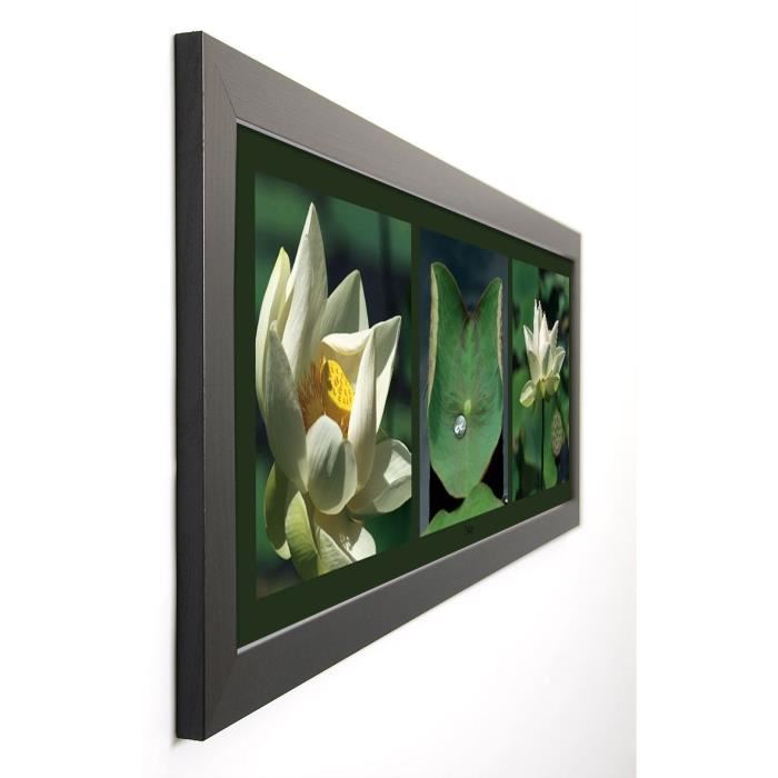 PINSARD LAURENT Image encadrée Lotus blancs 40x102 cm Vert