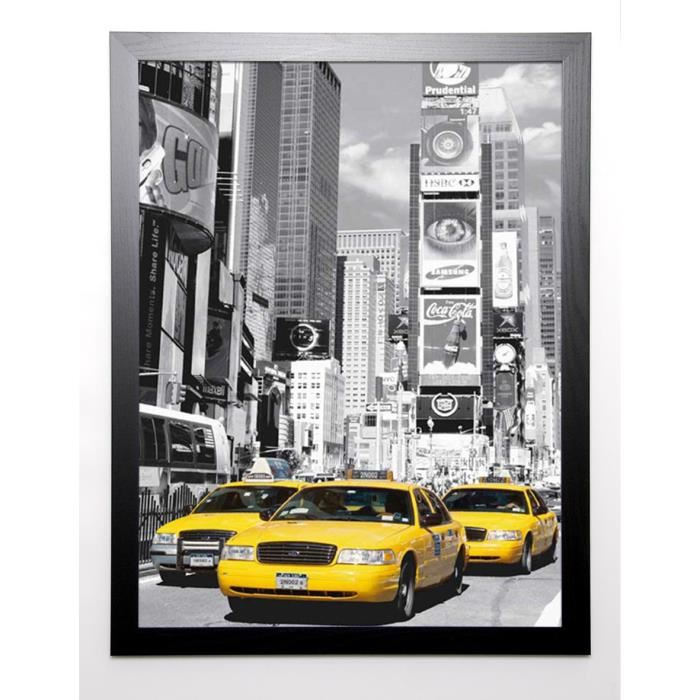 PRISMA Image encadrée Times Square I 67x87 cm Jaune