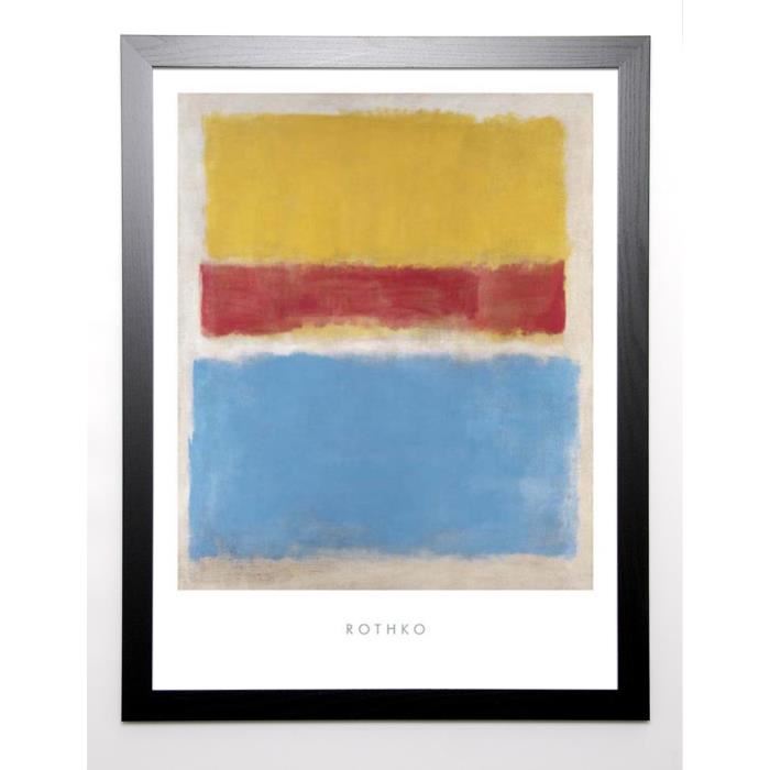 ROTHKO Image encadrée Untitled (Yellow Red & Blue) 67x87 cm Multicolore