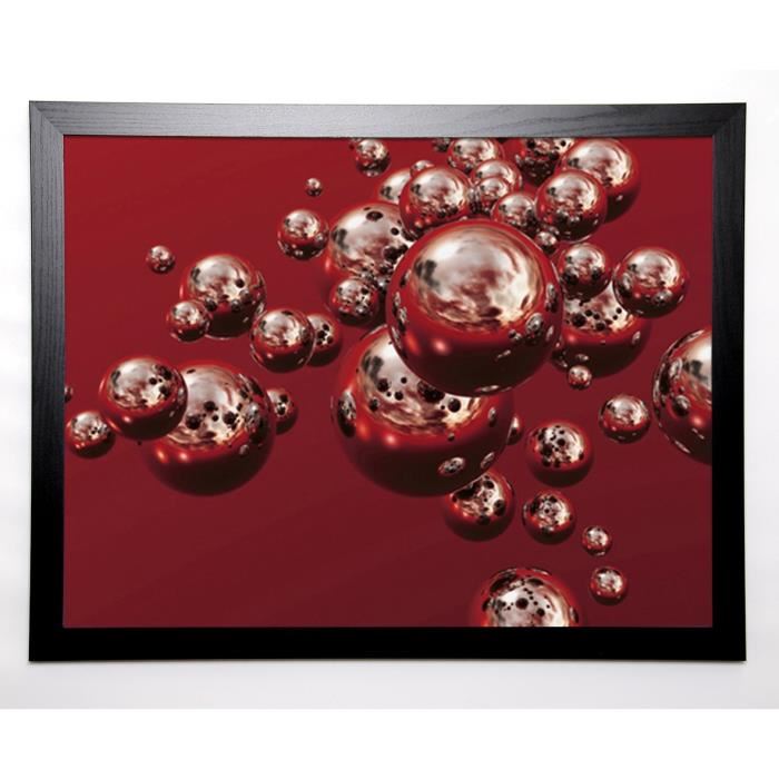 SCOBIE Image encadrée Chromium Echoes 67x87 cm Rouge