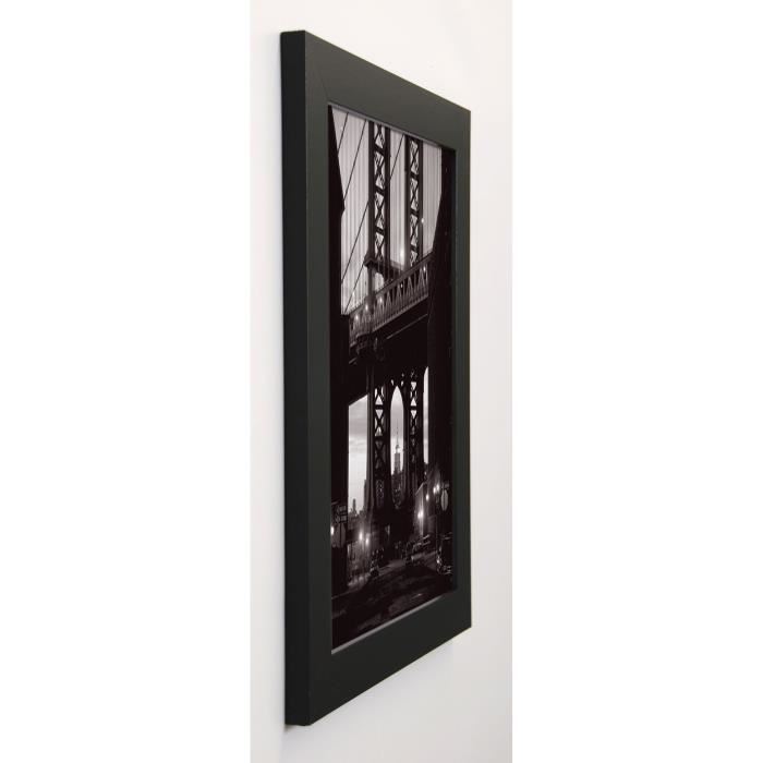 SETBOUN MICHEL Image encadrée Manhattan skyline from Dumbo 37x47 cm Gris