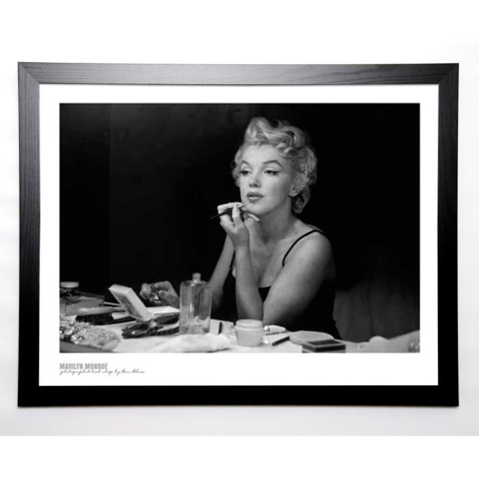 SHAW Image encadrée Marilyn Monroe Backstage Noir