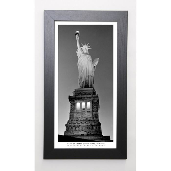 SILBERMAN Image encadrée Statue of Liberty 29,7x57 cm Gris