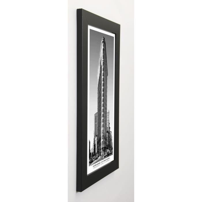 SILBERMAN Image encadrée Flatiron Building 29,7x57 cm Gris