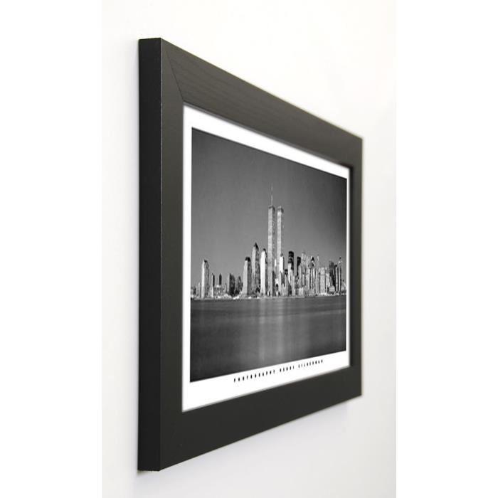 SILBERMAN Image encadrée New York Skyline 29,7x57 cm Gris