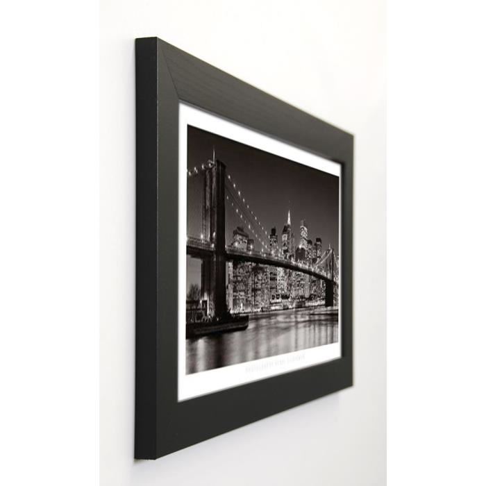 SILBERMAN Image encadrée Brooklyn Bridge, 2007 29,7x57 cm Gris