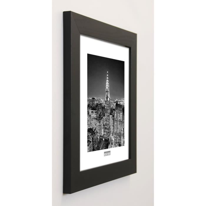 SILBERMAN Image encadrée Chrysler Building 37x37 cm Noir