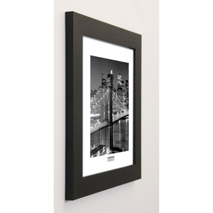 SILBERMAN Image encadrée Brooklyn Bridge 37x37 cm Noir