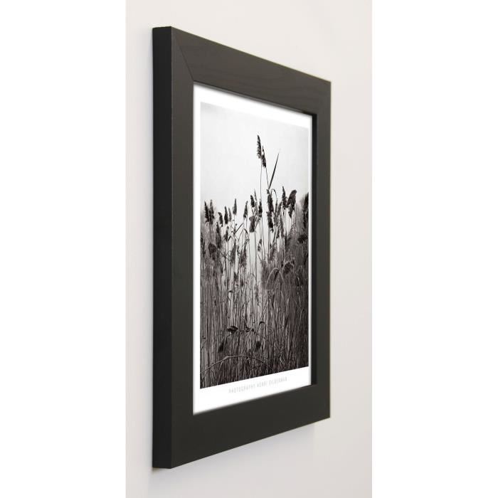 SILBERMAN Image encadrée Prospect Lake Grasses 37x37 cm Gris