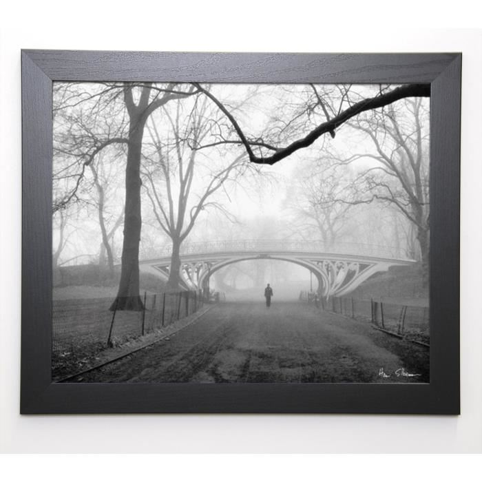 SILBERMAN Image encadrée Gothic Bridge - 47x57 cm - Gris