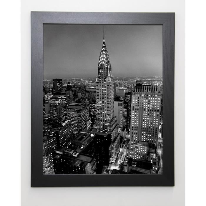 SILBERMAN Image encadrée Chrysler Building - 47x57 cm - Gris