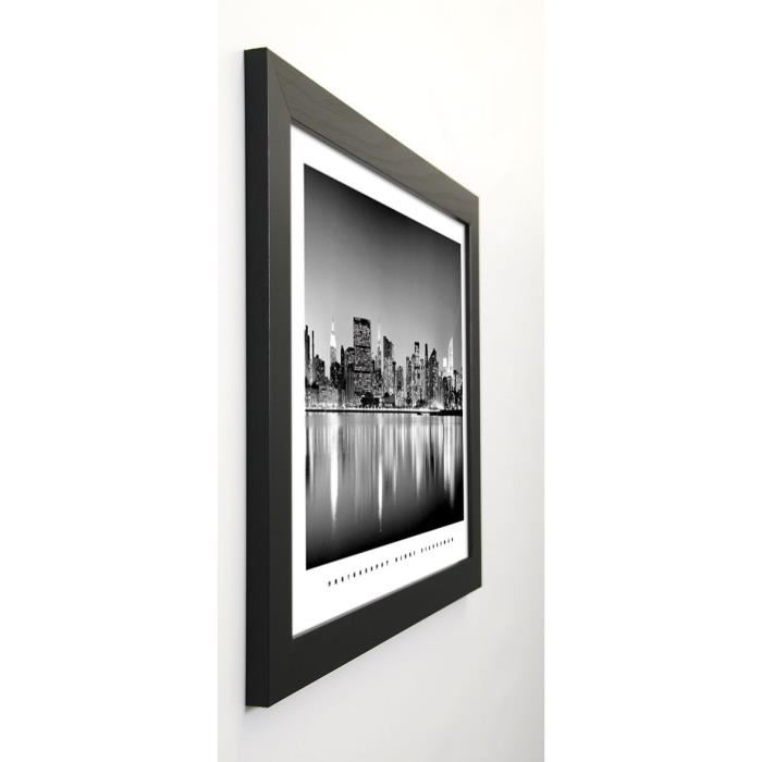 SILBERMAN Image encadrée Manhattan East Side - 47x57 cm - Gris