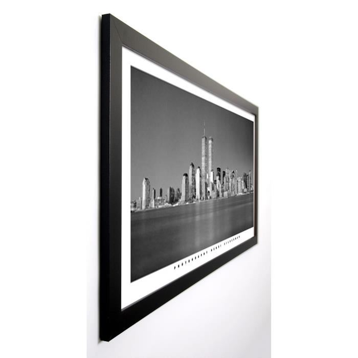 SILBERMAN Image encadrée New York Skyline 57x107 cm Gris