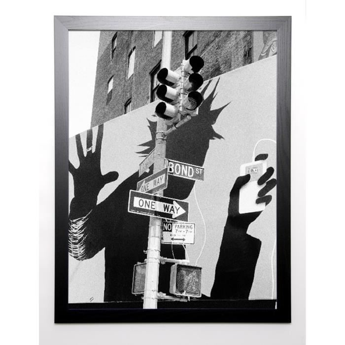 SILBERMAN Image encadrée Bond Street Billboard 67x87 cm Gris