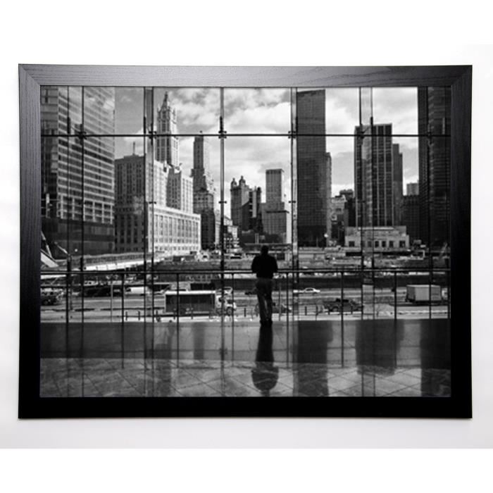 SILBERMAN Image encadrée Looking at Ground Zero 67x87 cm Gris