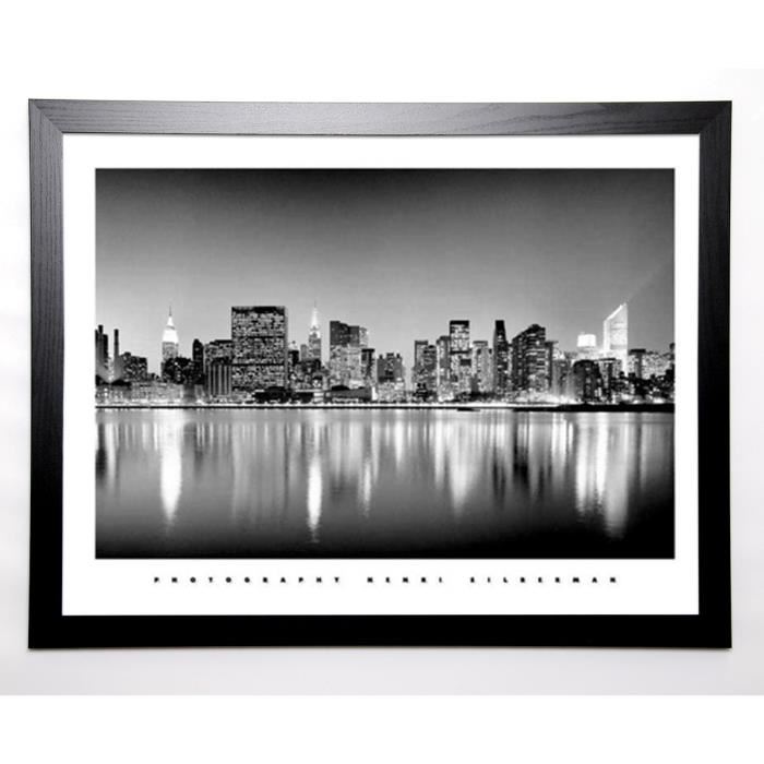 SILBERMAN Image encadrée Manhattan East Side 67x87 cm Gris