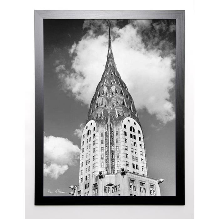 SILBERMAN Image encadrée Top of Chrysler Building 67x87 cm Gris