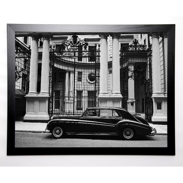 SILBERMAN Image encadrée Rolls Royce 67x87 cm Noir