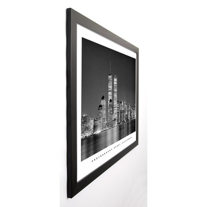 SILBERMAN Image encadrée Manhattan 67x87 cm Noir