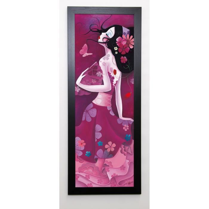 SYBILE Image encadrée Harmonie 40x102 cm Rose