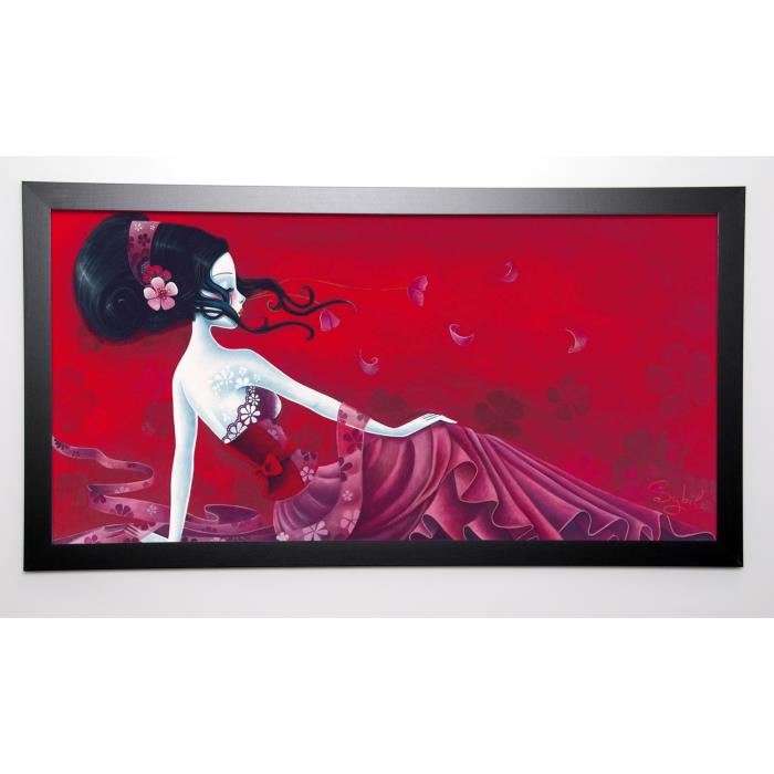 SYBILE Image encadrée Enchanted breeze 57x107 cm Rouge