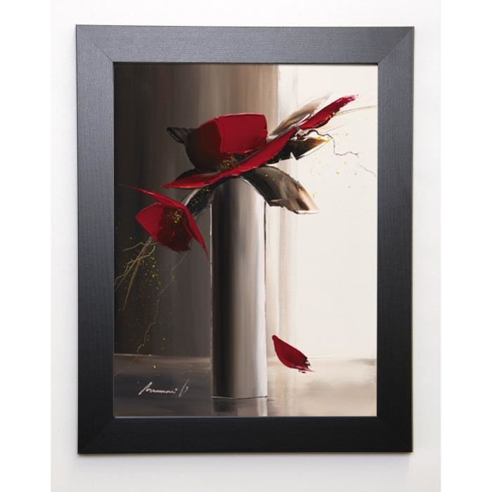 TRAMONI OLIVIER Image encadrée Bouquet rouge II 37x47 cm Beige