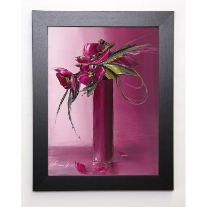 TRAMONI OLIVIER Image encadrée Bouquet violet II 37x47 cm Rose