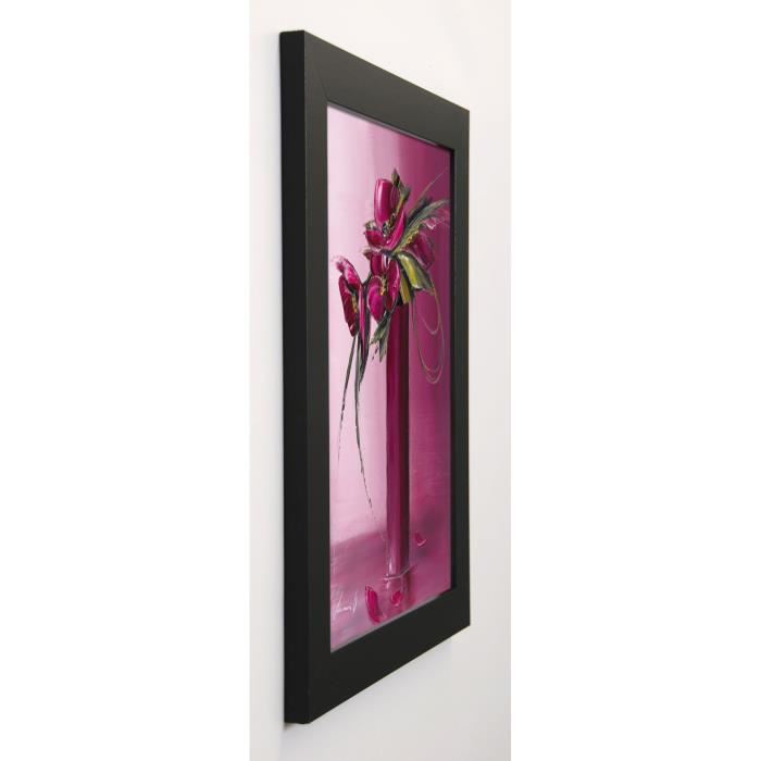 TRAMONI OLIVIER Image encadrée Bouquet violet II 37x47 cm Rose