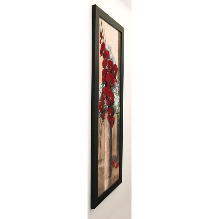 TRAMONI OLIVIER Image encadrée Bouquet d'orchide?es rouges I 40x102 cm Rouge