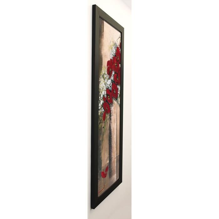 TRAMONI OLIVIER Image encadrée Bouquet d'orchide?es rouges II 40x102 cm Rouge