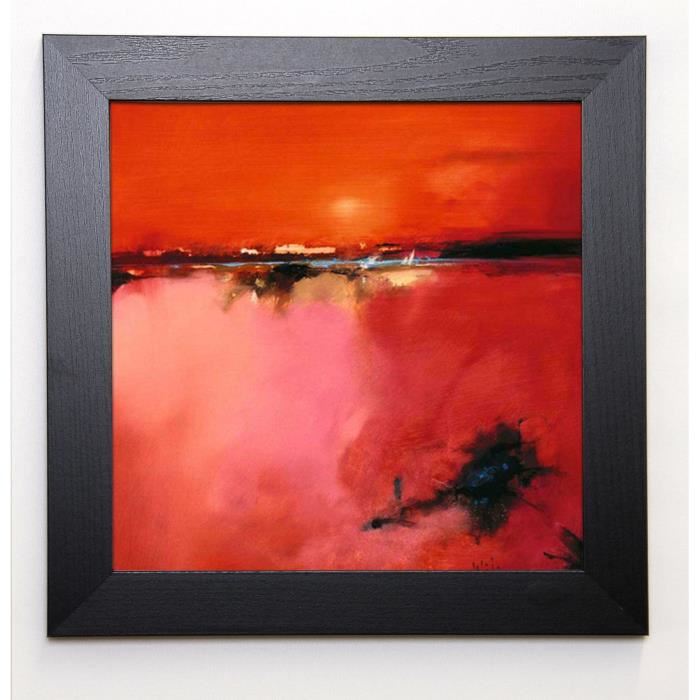 WILEMAN Image encadrée Orange Horizon 37x37 cm Orange