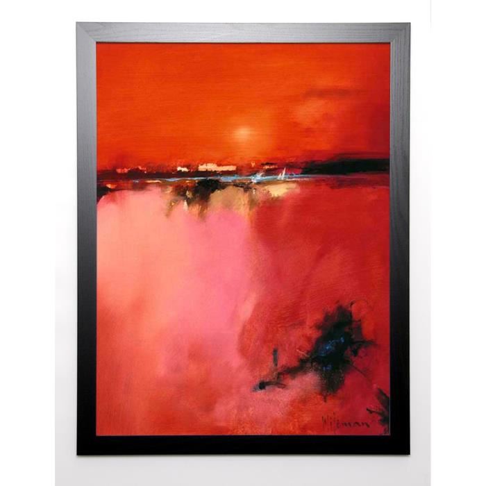 WILEMAN Image encadrée Orange Horizon 67x87 cm Orange